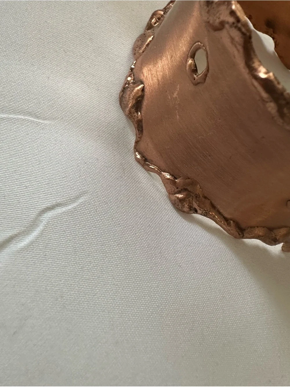 Handcrafted Copper Wide Cuff Bracelet - Stylish Copper Wearable